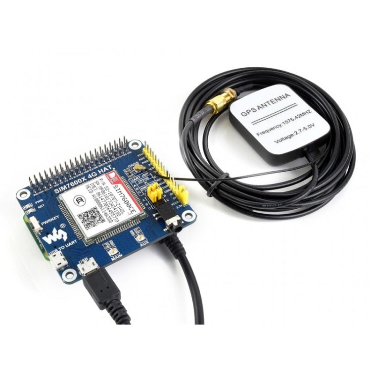 Waveshare 4G / 3G / 2G / GSM / GPRS / GNSS HAT for Raspberry Pi, LTE CAT4, for China - free shipping - PMC TechLife - Order now!