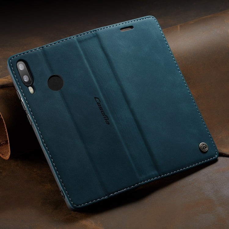 CaseMe Multifunctional Retro Frosted Horizontal Flip Leather Case for Huawei P Smart 2019 /  Honor 10 Lite, with Card Slots & Holder & Wallet(Blue) - Honor Cases by CaseMe | Online Shopping South Africa | PMC Jewellery | Buy Now Pay Later Mobicred