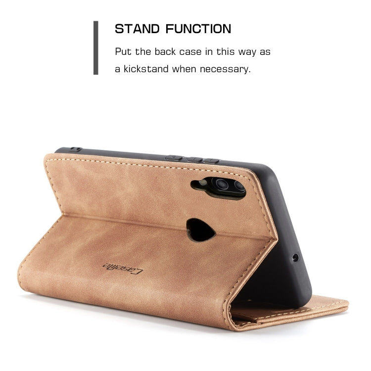 CaseMe Multifunctional Retro Frosted Horizontal Flip Leather Case for Huawei P Smart 2019 /  Honor 10 Lite, with Card Slots & Holder & Wallet(Brown) - Honor Cases by CaseMe | Online Shopping South Africa | PMC Jewellery | Buy Now Pay Later Mobicred