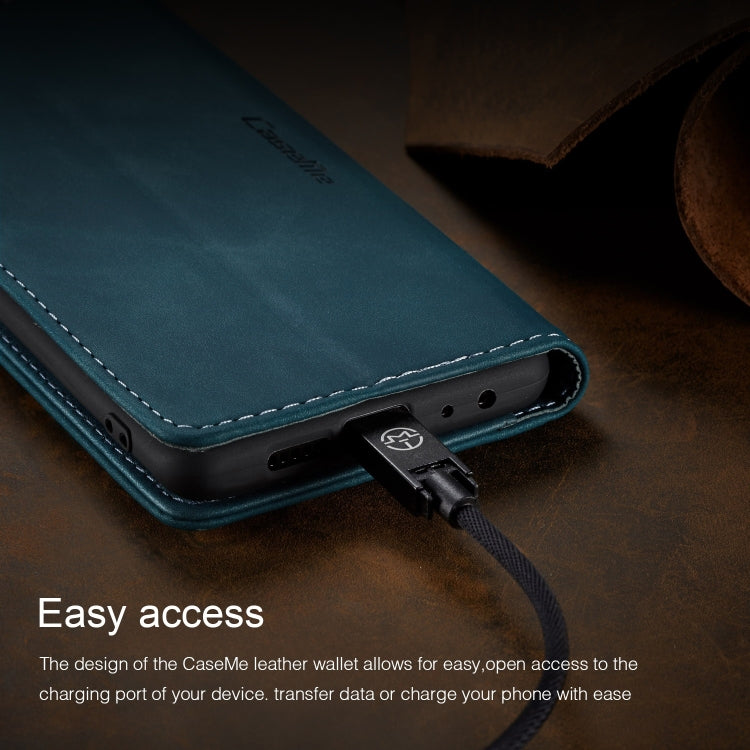 CaseMe Multifunctional Retro Frosted Horizontal Flip Leather Case for Huawei P Smart / Enjoy 7S /  Honor 9 Lite, with Card Slots & Holder & Wallet(Blue) - Honor Cases by CaseMe | Online Shopping South Africa | PMC Jewellery | Buy Now Pay Later Mobicred