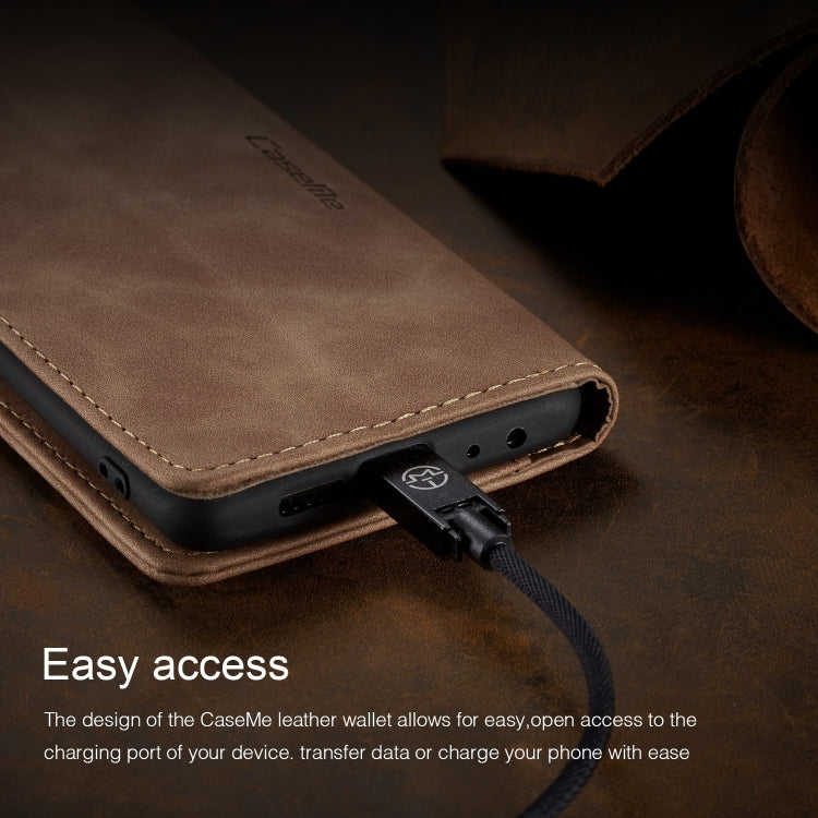 CaseMe Multifunctional Retro Frosted Horizontal Flip Leather Case for Huawei P Smart / Enjoy 7S /  Honor 9 Lite, with Card Slots & Holder & Wallet(Brown) - Honor Cases by CaseMe | Online Shopping South Africa | PMC Jewellery | Buy Now Pay Later Mobicred