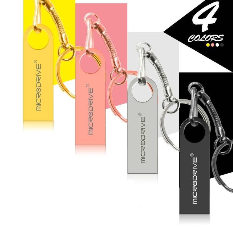 MicroDrive 128GB USB 2.0 Metal Waterproof High Speed U Disk(Grey) - free shipping - PMC Jewellery - Order now!