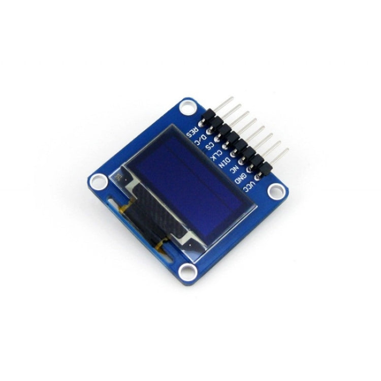 Waveshare 0.96 inch 128*64 OLED (A), SPI/I2C Interfaces, Angled Horizontal Pinheader - Modules Expansions Accessories by Waveshare | Online Shopping South Africa | PMC TechLife | Buy Now Pay Later Mobicred