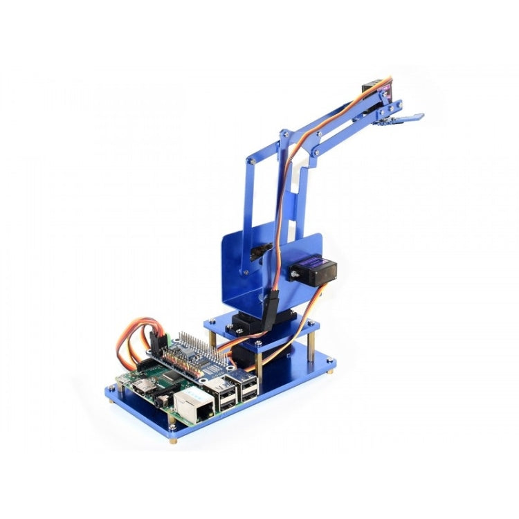 Waveshare 4-DOF Metal Robot Arm Kit for Raspberry Pi (Europe), Bluetooth / WiFi Remote Control, EU Plug - free shipping - PMC Jewellery - Order now!
