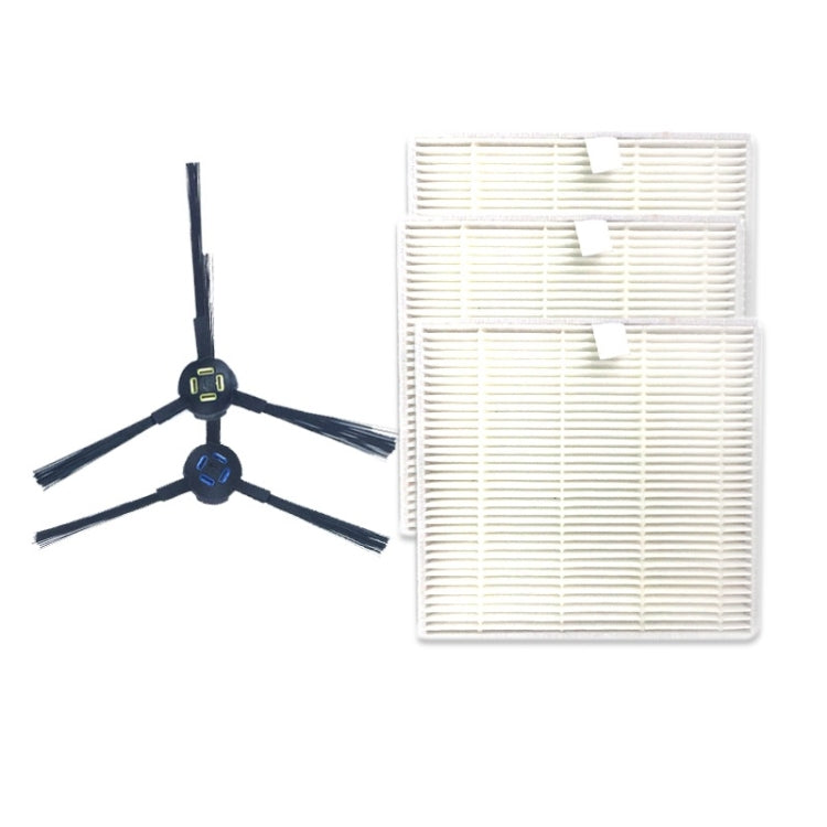 XI280 1 Pair I258 Side Brush + 3 PCS I206 Filter for ILIFE V8S - For ILIFE Accessories by PMc TechLife | Online Shopping South Africa | PMc TechLife | Buy Now Pay Later Mobicred
