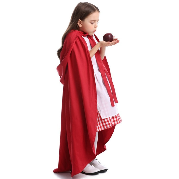 Little Red Riding Hood Parent Child Fairy Tale Drama Performance Costume Little Red Riding Hood Dress Little Maid Two Dress Halloween Costume (Color:Cape+Maid Size:L) - Clothing by PMC TechLife | Online Shopping South Africa | PMC TechLife