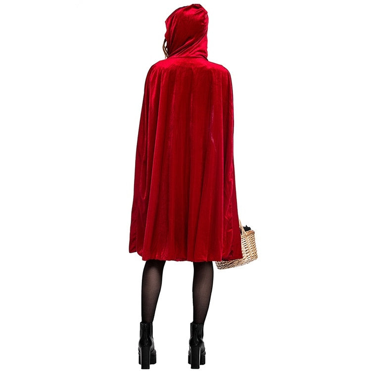 Little Red Riding Hood Costume For Adults Cosplay (Color:Red Size:L) - Clothing by PMC TechLife | Online Shopping South Africa | PMC TechLife