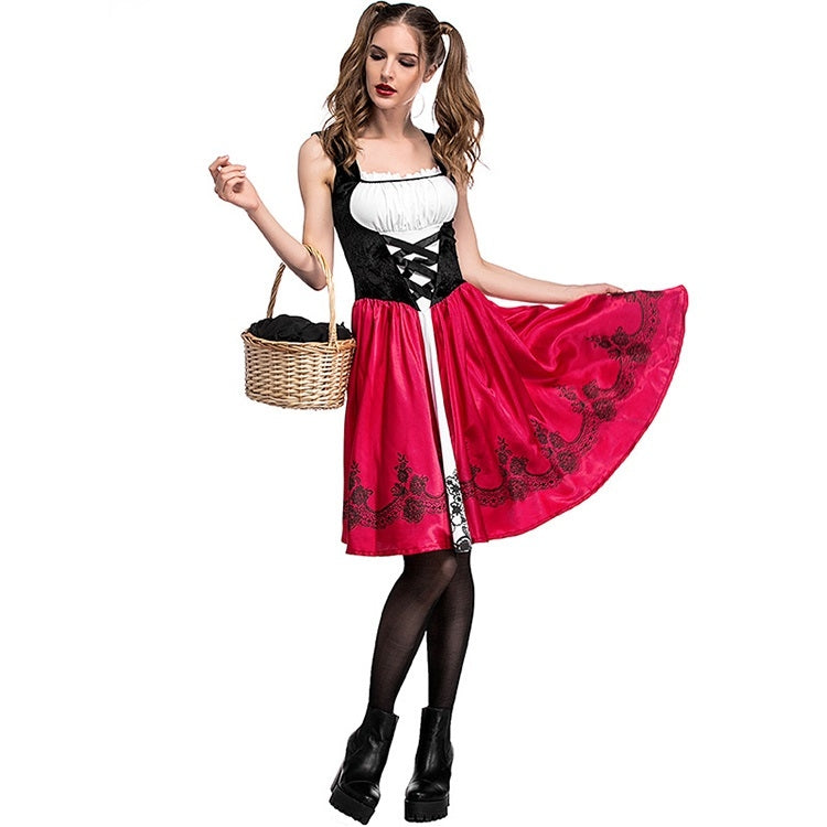 Little Red Riding Hood Costume For Adults Cosplay (Color:Red Size:XL) - Clothing by PMC TechLife | Online Shopping South Africa | PMC TechLife
