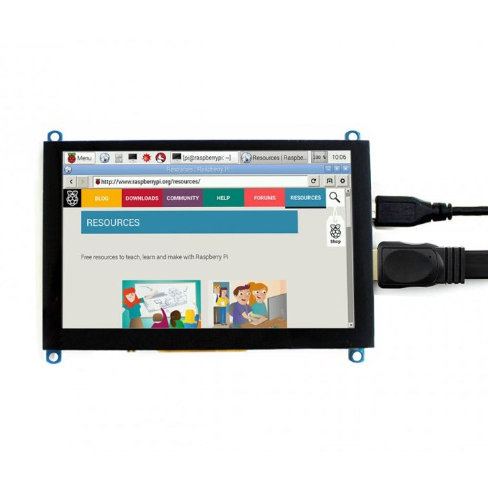 WAVESHARE 5 Inch HDMI LCD (H) 800x480 Touch Screen  for Raspberry Pi Supports Various Systems - LCD & LED Display Module by PMC TechLife | Online Shopping South Africa | PMC TechLife | Buy Now Pay Later Mobicred