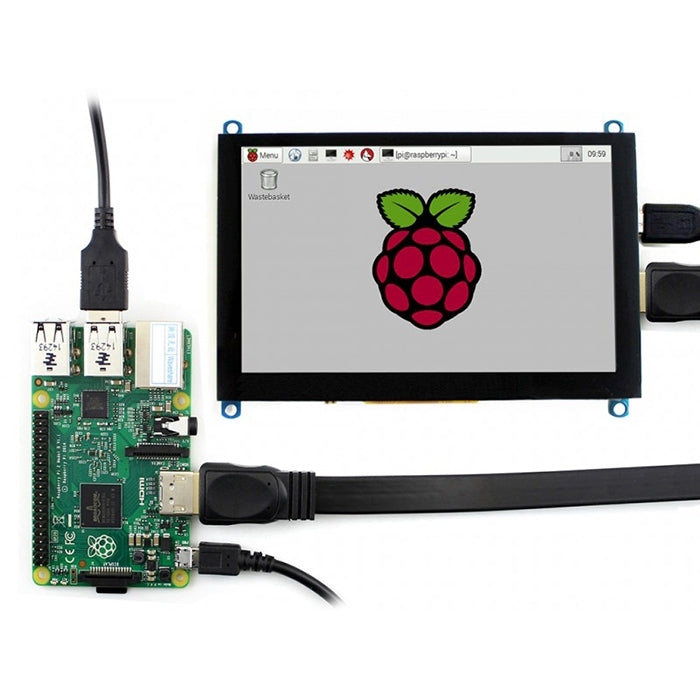 WAVESHARE 5 Inch HDMI LCD (H) 800x480 Touch Screen  for Raspberry Pi Supports Various Systems - LCD & LED Display Module by PMC TechLife | Online Shopping South Africa | PMC TechLife | Buy Now Pay Later Mobicred