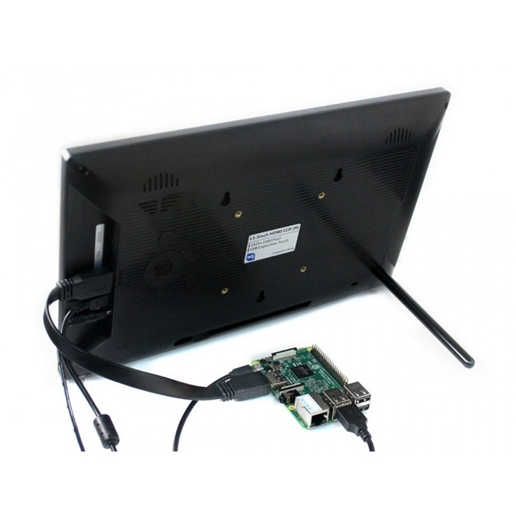 WAVESHARE 13.3inch HDMI LCD (H) Capacitive Touch Screen LCD with Toughened Glass Cover, Supports Multi mini-PCs, Multi Systems - LCD & LED Display Module by PMC TechLife | Online Shopping South Africa | PMC TechLife | Buy Now Pay Later Mobicred