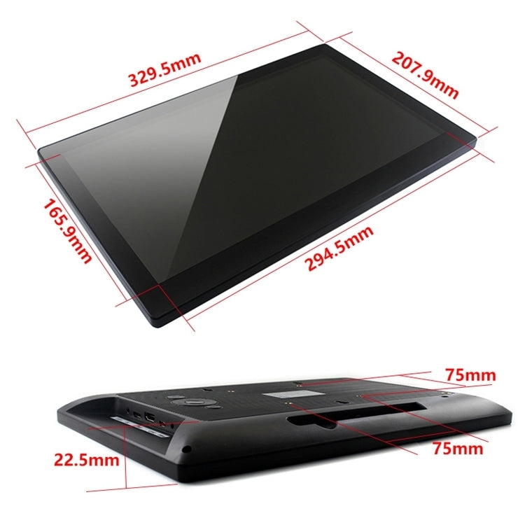 WAVESHARE 13.3inch HDMI LCD (H) Capacitive Touch Screen LCD with Toughened Glass Cover, Supports Multi mini-PCs, Multi Systems - LCD & LED Display Module by PMC TechLife | Online Shopping South Africa | PMC TechLife | Buy Now Pay Later Mobicred