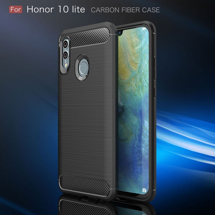 Carbon Fiber Texture TPU Shockproof Case For Huawei Honor 10 Lite / P Smart 2019 - Honor Cases by PMC TechLife | Online Shopping South Africa | PMC TechLife