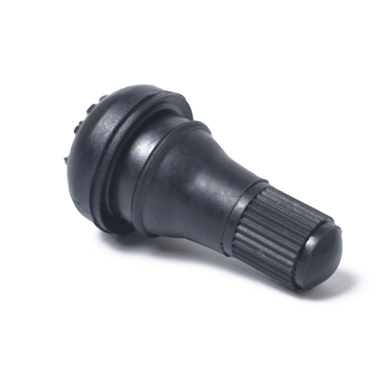 Snap-in Short Black Rubber Valve Stem (TR412) with Valve Core Wrench for Tubeless 0.453 Inch 11.5mm Rim Holes on Standard Vehicle Tires - Tire Valve Caps by PMC TechLife | Online Shopping South Africa | PMC TechLife