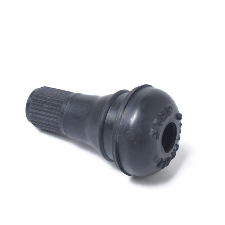 Snap-in Short Black Rubber Valve Stem (TR412) with Valve Core Wrench for Tubeless 0.453 Inch 11.5mm Rim Holes on Standard Vehicle Tires - Tire Valve Caps by PMC TechLife | Online Shopping South Africa | PMC TechLife