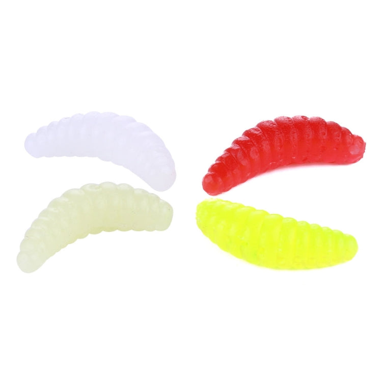 HENGJIA SO106 50 PCS 20mm Simulation Bread Bait Worms Crescent Soft Bait Horseback Fish Worm Bait Fishing Gear (White) - Fishing Lures by HENGJIA | Online Shopping South Africa | PMC TechLife