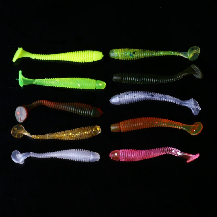 HENGJIA SO041 5cm/0.6g 10 PCS Fishing Wobbler Soft Jigging Fishing Lure Worm Swimbaits Silicone Bait - Fishing Lures by HENGJIA | Online Shopping South Africa | PMC TechLife | Buy Now Pay Later Mobicred