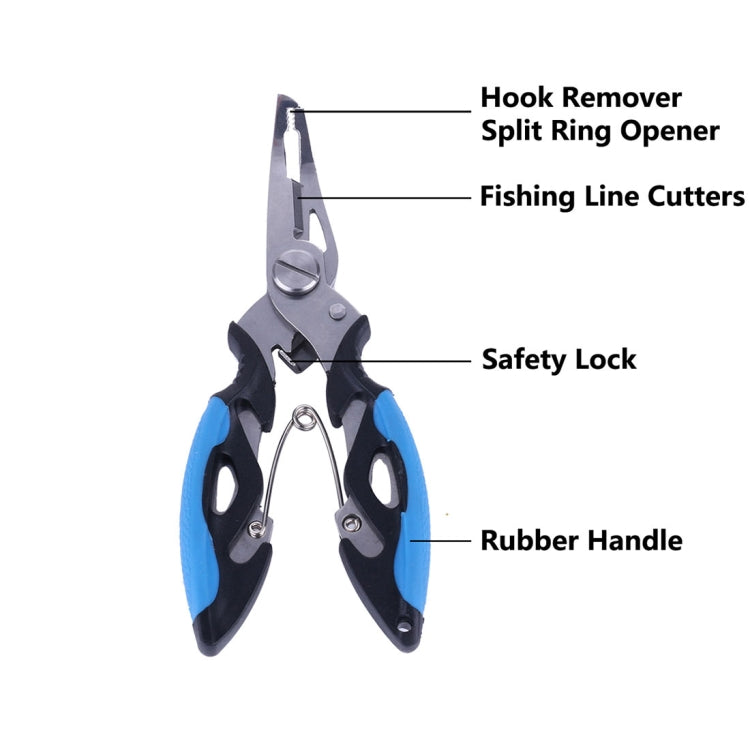 HENGJIA QT013 Multifunctional Stainless Steel Jaw Fishing Pliers Scissors Hook Removal Tool Line Cutter Fishing Tackle - Fish Gripper & Pliers by HENGJIA | Online Shopping South Africa | PMC TechLife