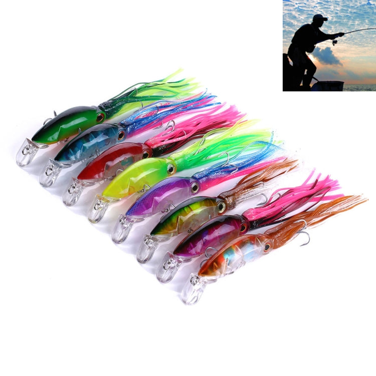 HENGJIA JIZ002 10cm/16.6g 8 PCS Big Octopus Squid Shaped Hard Baits Long Shot Fishing Lures Tackle Baits Fit Sea Fishing and Freshwater Fishing,Bagged - free shipping - PMC TechLife - Order now!