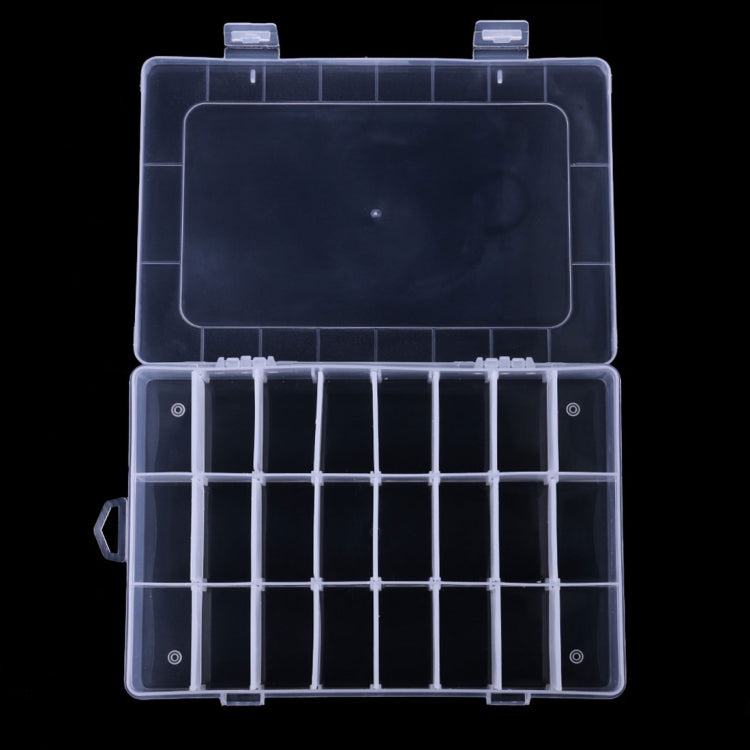HENGJIA qt022 Twenty Four Grid Waterproof Multifunction Fishing Tool Gear Storage Transparent Fishing Tackle Box - Storage Boxes & Storage Bags by HENGJIA | Online Shopping South Africa | PMC TechLife | Buy Now Pay Later Mobicred