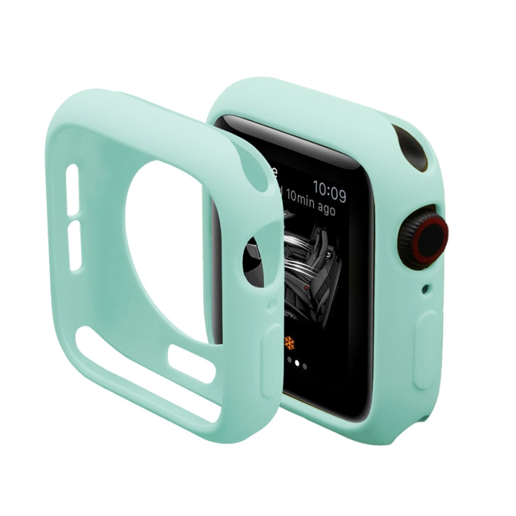 ENKAY Hat-Prince 2 in 1 TPU Semi-clad Protective Shell + 3D Full Screen PET Curved Heat Bending HD Screen Protector for Apple Watch Series 5 & 4 40mm(Green) - Watch Cases by ENKAY | Online Shopping South Africa | PMC TechLife | Buy Now Pay Later Mobicred