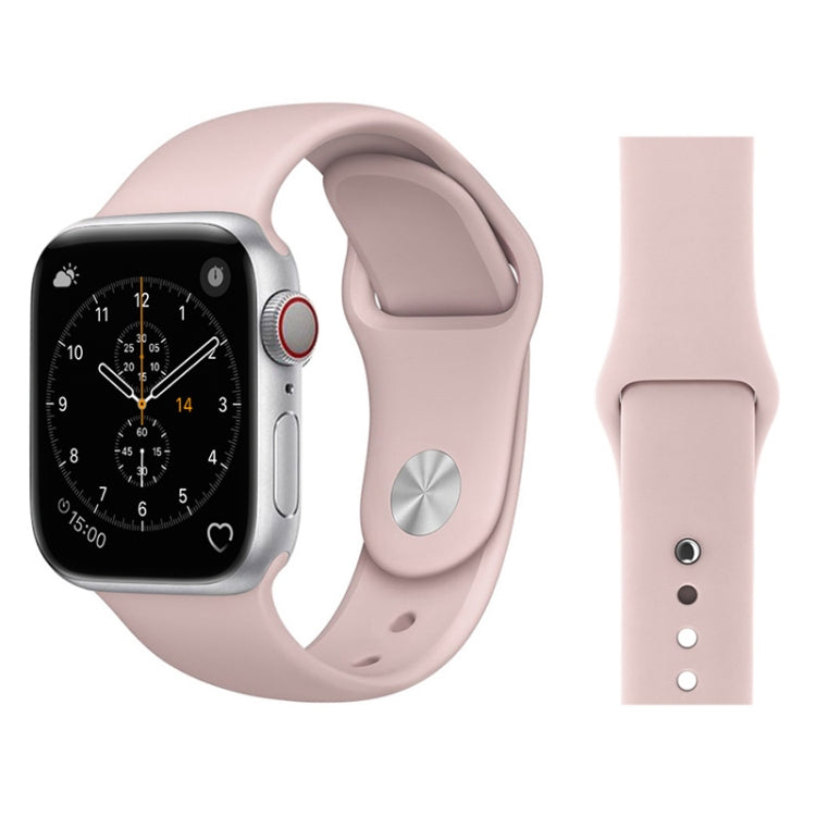 For Apple Watch Series 3 & 2 & 1 38mm Fashion Simple Style Silicone Wrist Watch Band (Pink) - Watch Bands by PMC TechLife | Online Shopping South Africa | PMC TechLife | Buy Now Pay Later Mobicred