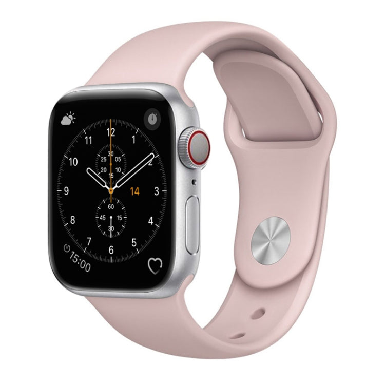 For Apple Watch Series 3 & 2 & 1 38mm Fashion Simple Style Silicone Wrist Watch Band (Pink) - Watch Bands by PMC TechLife | Online Shopping South Africa | PMC TechLife | Buy Now Pay Later Mobicred