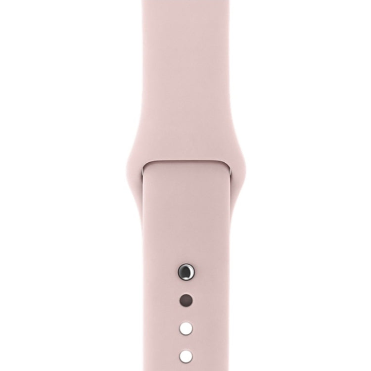 For Apple Watch Series 3 & 2 & 1 38mm Fashion Simple Style Silicone Wrist Watch Band (Pink) - Watch Bands by PMC TechLife | Online Shopping South Africa | PMC TechLife | Buy Now Pay Later Mobicred