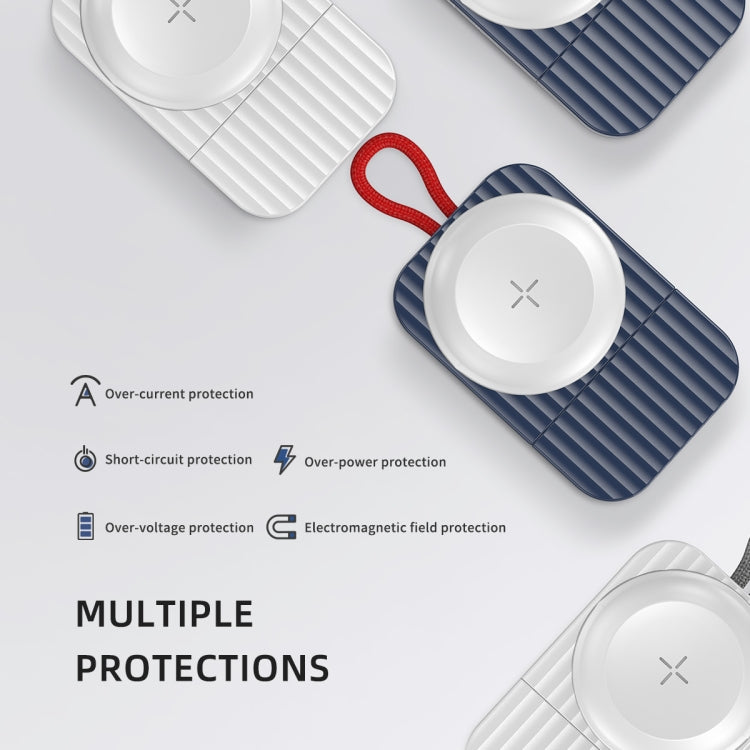 ROCK W26 Portable Magnetic Wireless Charger for Apple Watch(Blue) - free shipping - PMC TechLife - Order now!