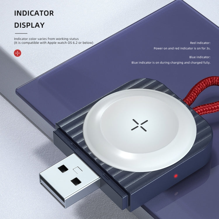 ROCK W26 Portable Magnetic Wireless Charger for Apple Watch(Blue) - free shipping - PMC TechLife - Order now!