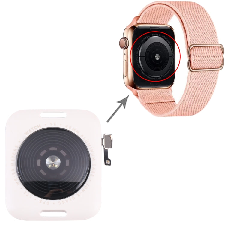 Glass Back Cover With Wireless Charging Coil For Apple Watch Series SE 2022 40mm GPS Edition(Starlight Color) - Back Cover by PMC TechLife | Online Shopping South Africa | PMC TechLife | Buy Now Pay Later Mobicred