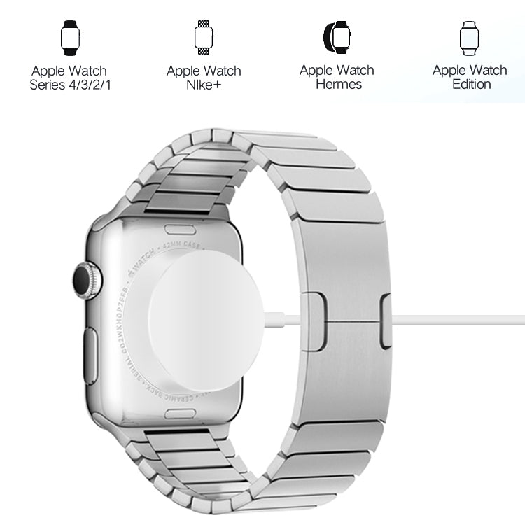 1m Magnetic Wireless Charger for Apple Watch Series Ultra & 10 / 9 / 8 / 7 / 6 / 5 / 4 / 3 / 2(White) - Charger / Holder by PMC TechLife | Online Shopping South Africa | PMC TechLife | Buy Now Pay Later Mobicred
