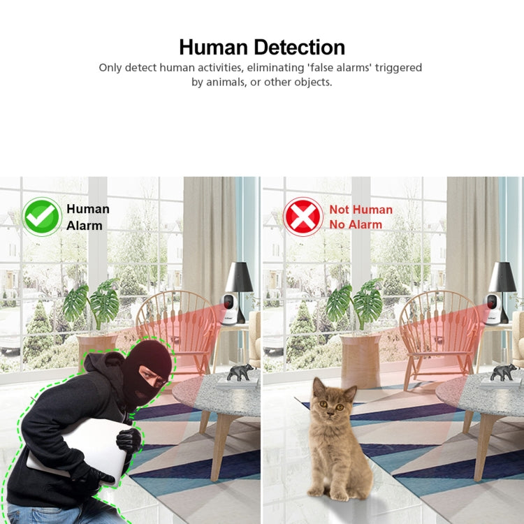SirHome SH038 4.0 Million Pixels QHD 2.4G/5G WiFi IP Camera, Support Night Color & Motion Detection & Two Way Talk & Human Detection & TF Card, AU Plug - free shipping - PMC TechLife - Order now!