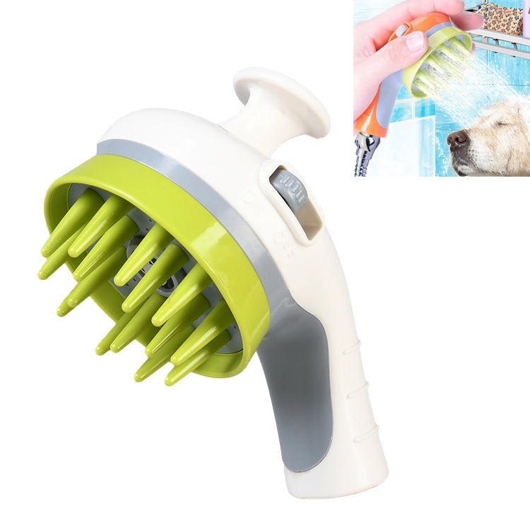 Pet Shower Shower Brush with Non-slip Handle Nozzle(White) - Grooming by PMC TechLife | Online Shopping South Africa | PMC TechLife | Buy Now Pay Later Mobicred
