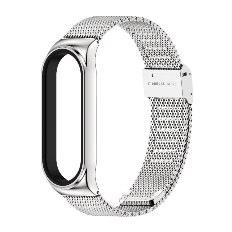 Mijobs Milan CS Screwless Buckle Metal Watch Band Case for Xiaomi Mi Band 3 & 4 & 5 & 6, Host not Included(Silver) - free shipping - PMC TechLife - Order now!