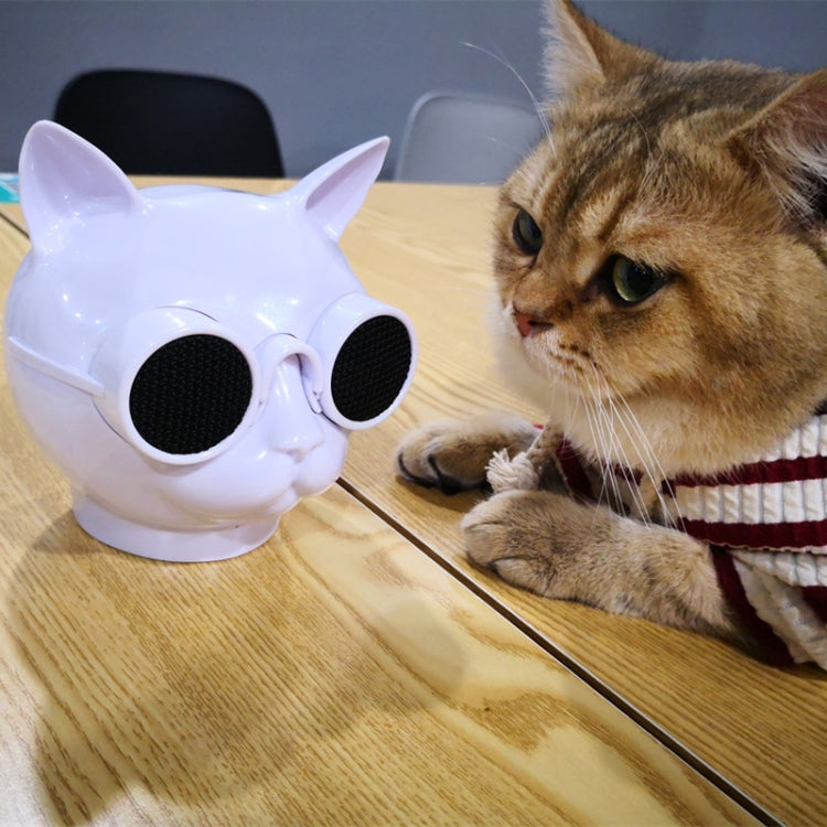 T8 Mini Cat Shape Stereo Wireless Bluetooth Speaker, Support Hands-free / TF Card / FM(Blue) - Mini Speaker by PMC TechLife | Online Shopping South Africa | PMC TechLife