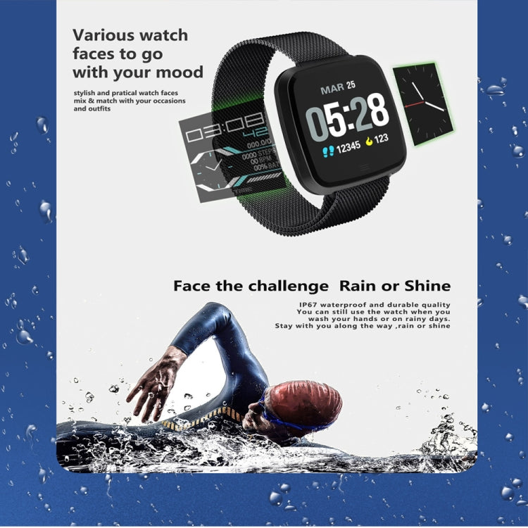 DTNO.1 G12 1.3 inches OLED Color Screen Smart Bracelet IP67 Waterproof, Steel Watchband, Support Call Reminder /Heart Rate Monitoring /Sedentary Reminder /Multi-sport Mode(Black) - free shipping - PMC TechLife - Order now!