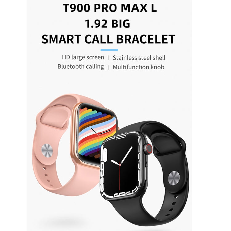 T900 PRO MAX L BIG 1.92 inch Large Screen Waterproof Smart Watch, Support Heart Rate / Blood Pressure / Oxygen / Multiple Sports Modes (Black) - Smart Watches by PMC TechLife | Online Shopping South Africa | PMC TechLife | Buy Now Pay Later Mobicred