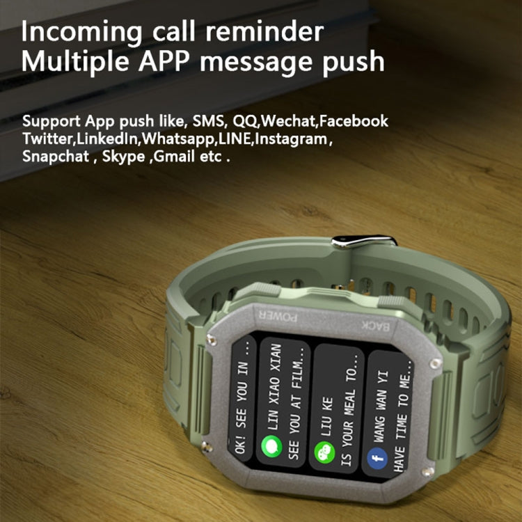 KR06 Waterproof Pedometer Sport Smart Watch, Support Heart Rate / Blood Pressure Monitoring / BT Calling (Camouflage Black) - Smart Watches by PMC TechLife | Online Shopping South Africa | PMC TechLife | Buy Now Pay Later Mobicred