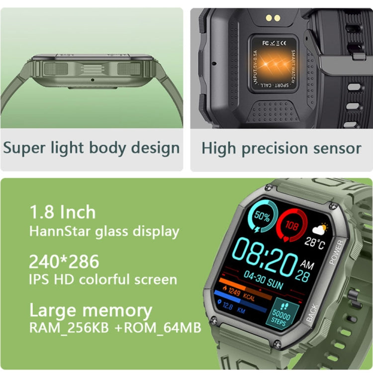 KR06 Waterproof Pedometer Sport Smart Watch, Support Heart Rate / Blood Pressure Monitoring / BT Calling(Black) - Smart Watches by PMC TechLife | Online Shopping South Africa | PMC TechLife | Buy Now Pay Later Mobicred