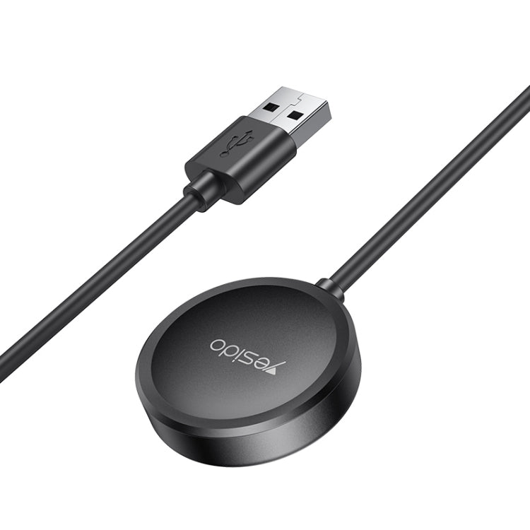For Samsung Watch Yesido CA161 USB Magnetic Charger, Cable Length: 1m (Black) - Charger by Yesido | Online Shopping South Africa | PMC TechLife | Buy Now Pay Later Mobicred