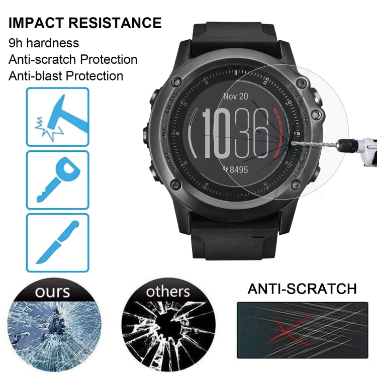 ENKAY Hat-Prince for Garmin Fenix 3 HR Smart Watch 0.2mm 9H Surface Hardness 2.15D Curved Edge Tempered Glass Film - Screen Protector by ENKAY | Online Shopping South Africa | PMC TechLife | Buy Now Pay Later Mobicred