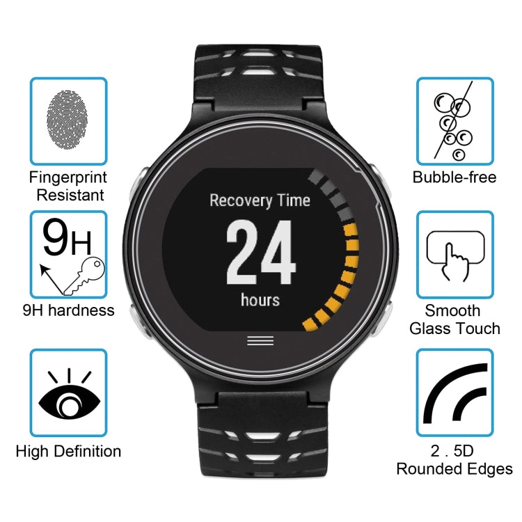 ENKAY Hat-Prince for Garmin Compatible witherunner 630 Smart Watch 0.2mm 9H Surface Hardness 2.15D Curved Edge Tempered Glass Film - Screen Protector by ENKAY | Online Shopping South Africa | PMC TechLife | Buy Now Pay Later Mobicred