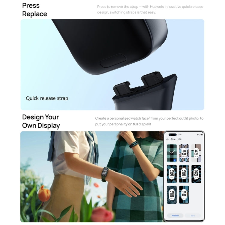 HUAWEI Band 8 NFC 1.47 inch AMOLED Smart Watch, Support Heart Rate / Blood Pressure / Blood Oxygen / Sleep Monitoring(Emerald) - free shipping - PMC TechLife - Order now!