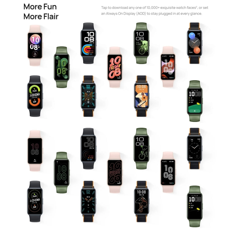 HUAWEI Band 8 NFC 1.47 inch AMOLED Smart Watch, Support Heart Rate / Blood Pressure / Blood Oxygen / Sleep Monitoring(Emerald) - free shipping - PMC TechLife - Order now!