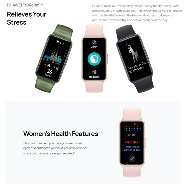 HUAWEI Band 8 NFC 1.47 inch AMOLED Smart Watch, Support Heart Rate / Blood Pressure / Blood Oxygen / Sleep Monitoring(Emerald) - free shipping - PMC TechLife - Order now!