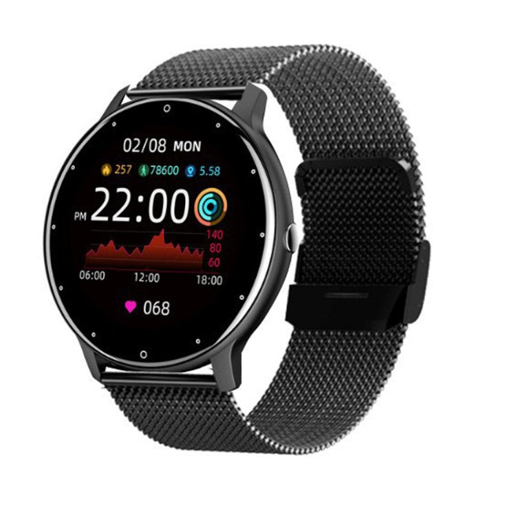 ZL02D 1.28 inch IP67 Waterproof Steel Band Smart Watch Support Heart Rate Monitoring (Black) -  by PMC TechLife | Online Shopping South Africa | PMC TechLife