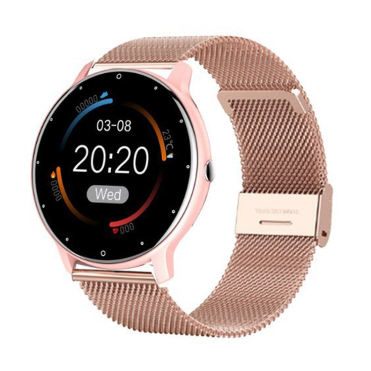 ZL02D 1.28 inch IP67 Waterproof Steel Band Smart Watch Support Heart Rate Monitoring (Pink) -  by PMC TechLife | Online Shopping South Africa | PMC TechLife