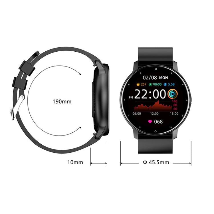 ZL02D 1.28 inch IP67 Waterproof Steel Band Smart Watch Support Heart Rate Monitoring (Blue) -  by PMC TechLife | Online Shopping South Africa | PMC TechLife