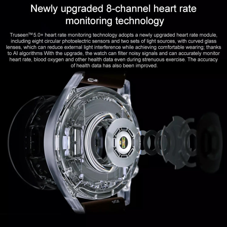 HUAWEI WATCH GT 3 Smart Watch 46mm Rubber Wristband, 1.43 inch AMOLED Screen, Support Heart Rate Monitoring / GPS / 14-days Battery Life / NFC(Black) - free shipping - PMC TechLife - Order now!